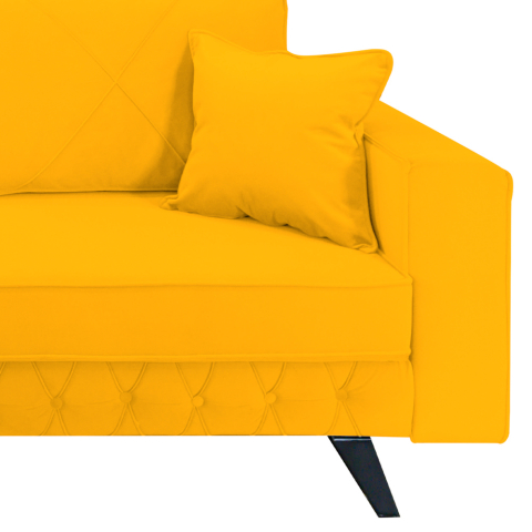 Canapea extensibila Alisson, din catifea cu lada de depozitare, 230x105x80 cm [5]