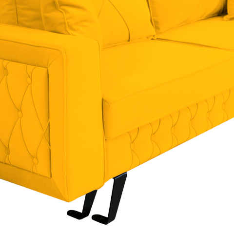 Canapea extensibila Alisson, din catifea cu lada de depozitare, 230x105x80 cm [6]