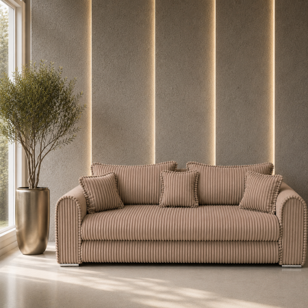 Canapele - Canapea extensibila LINEA, cu lada de depozitare, 244x100x80 cm