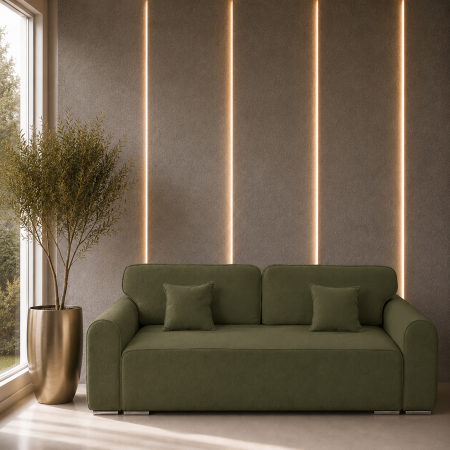 Canapele - Canapea extensibila MELINA, cu lada de depozitare, 244x100x80 cm