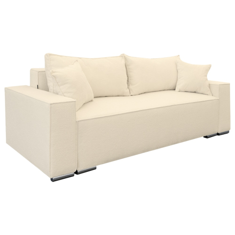 Canapea extensibila Nube, din stofa boucle cu lada de depozitare, 230x100x82 cm [1]