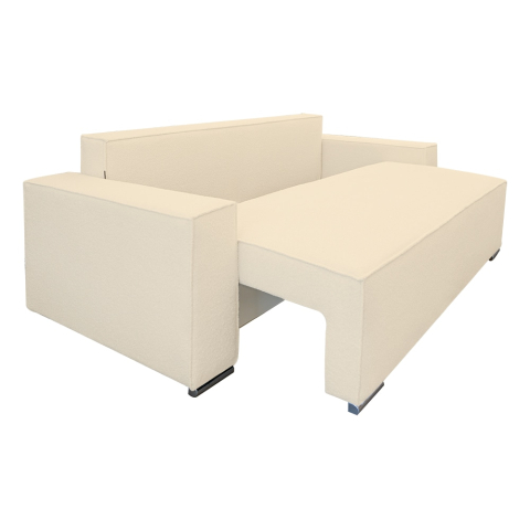 Canapea extensibila Nube, din stofa boucle cu lada de depozitare, 230x100x82 cm [2]