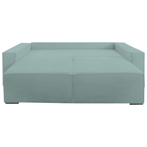 Canapea extensibila Lincoln, din catifea raiata cu lada de depozitare, 230x100x82 cm [3]