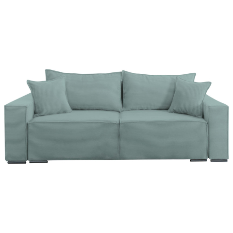 Canapea extensibila Lincoln, din catifea raiata cu lada de depozitare, 230x100x82 cm [1]