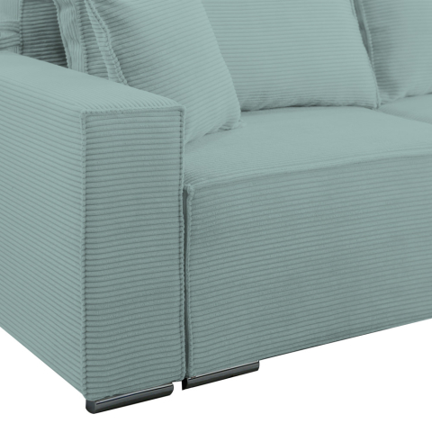 Canapea extensibila Lincoln, din catifea raiata cu lada de depozitare, 230x100x82 cm [4]