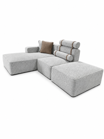 Coltar modular Puente, 277 x 180 cm, stofa gri [3]