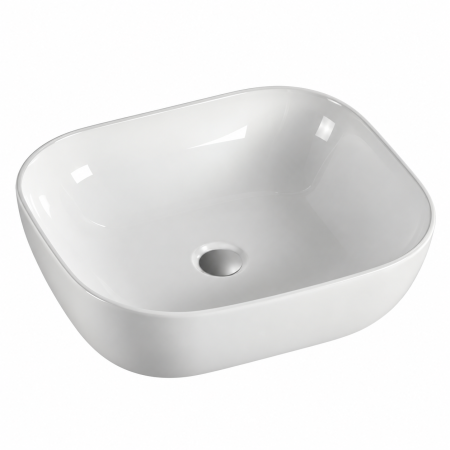 Lavoar ceramic pe blat Duxu Den Alb 51x41 cm lucios [3]