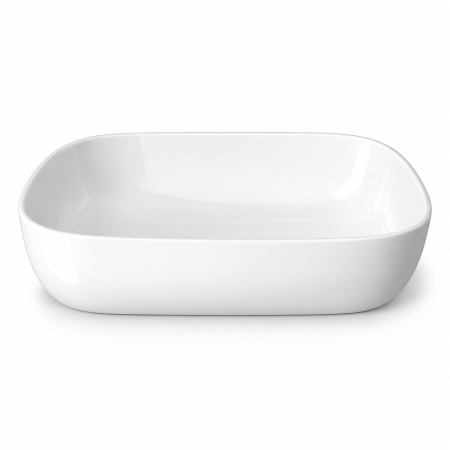 Lavoar pe blat Duxu Elsa alb lucios 50x35.5 cm [3]