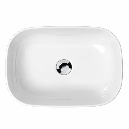 Lavoar pe blat Duxu Elsa alb lucios 50x36 cm [2]
