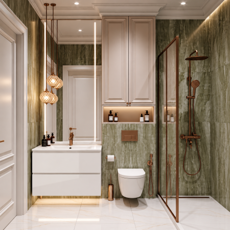 Mobilier baie - Mobilier de baie suspendat alb Duxu Vita cu lavoar integrat