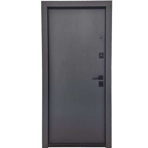 Usi de exterior - Ușă cu oglinda DUXU REFLORA - Antracit / Alb Granular