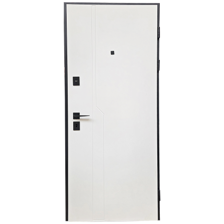 Ușă premium DUXU EDGE- Beton inchis / Alb Granular [4]