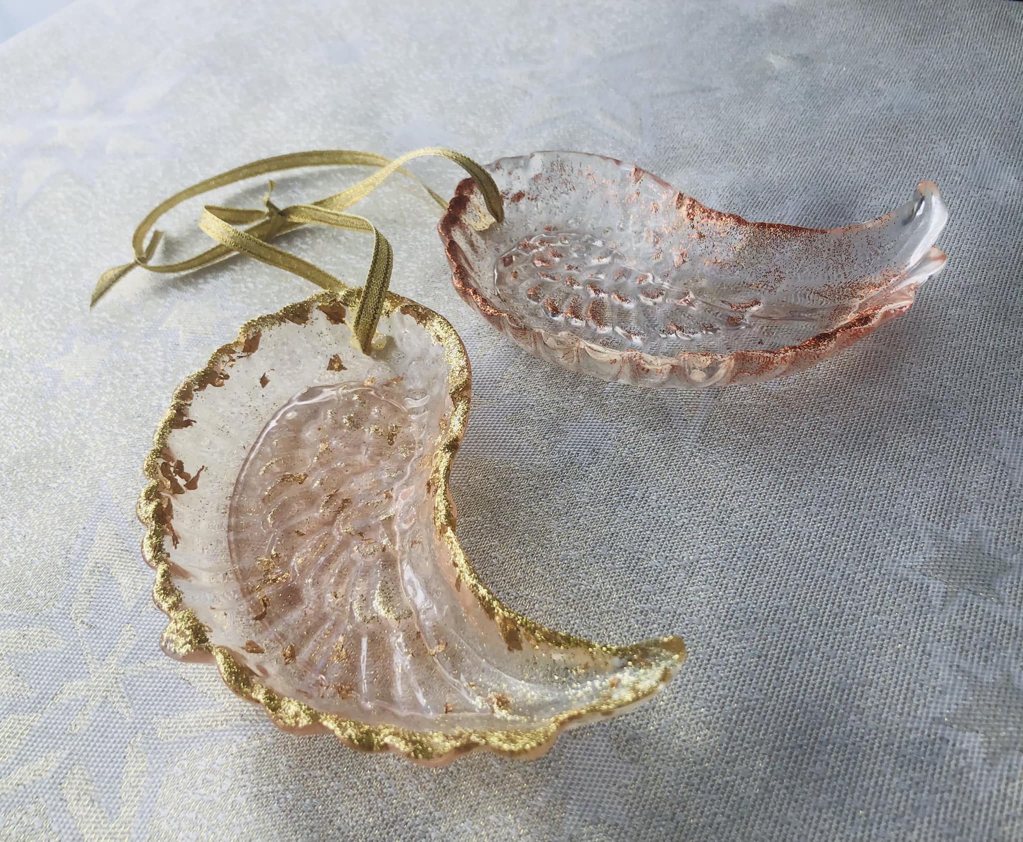 Decorațiuni brad rășină epoxidică aripi Elegant Collection