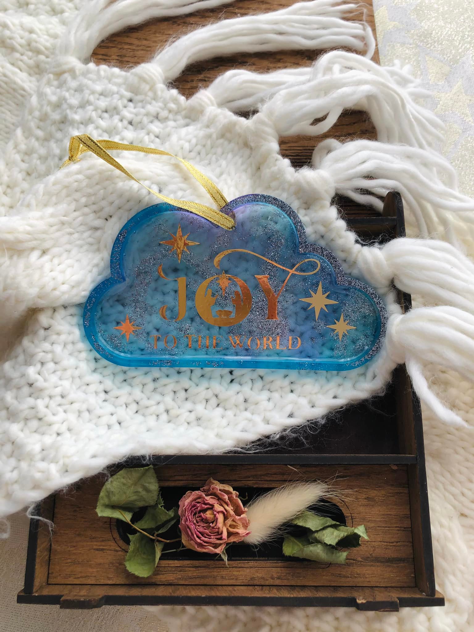 Decorațiuni brad rășină epoxidică norișor Joy