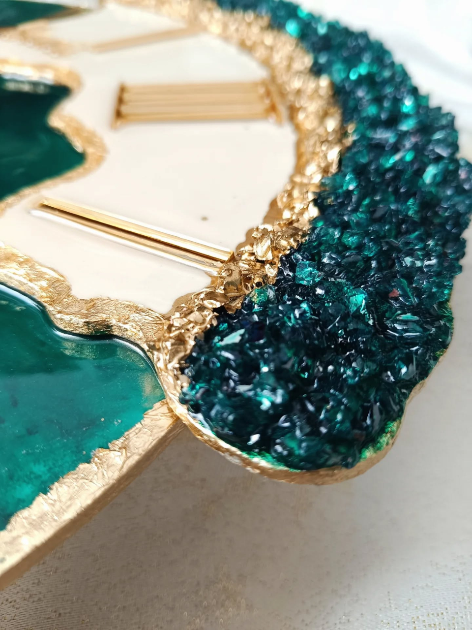 Daisy – Ceas din rășină epoxidică cu efect 3D handmade unicat [5]