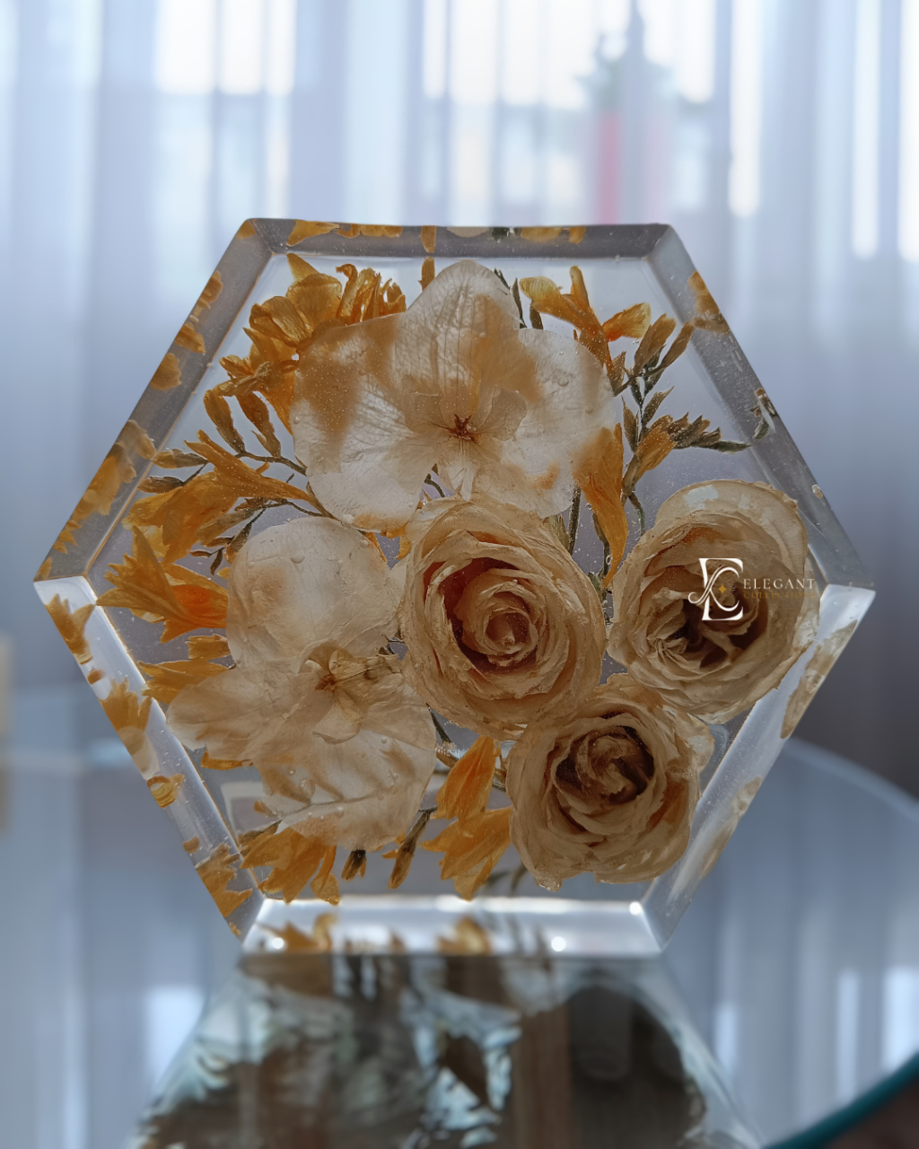 Diamond Keepsake buchet mireasa flori incapsulate in rasina [4]