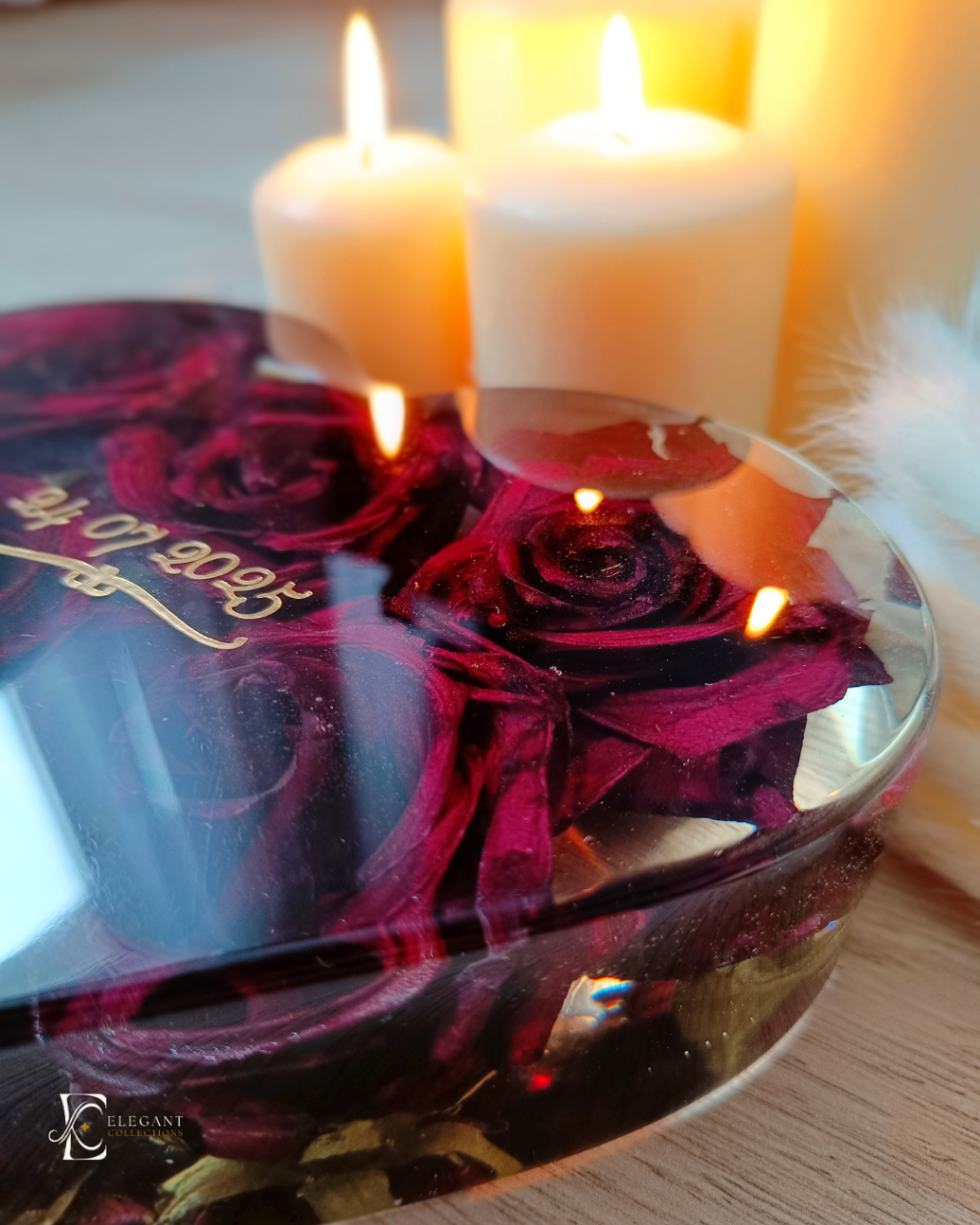 Heart Keepsake buchet mireasa flori incapsulate in rasina [2]