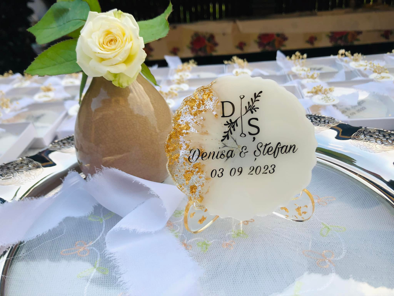 BRIGHT GOLD – Mărturii personalizate din rășină epoxidică handmade [6]