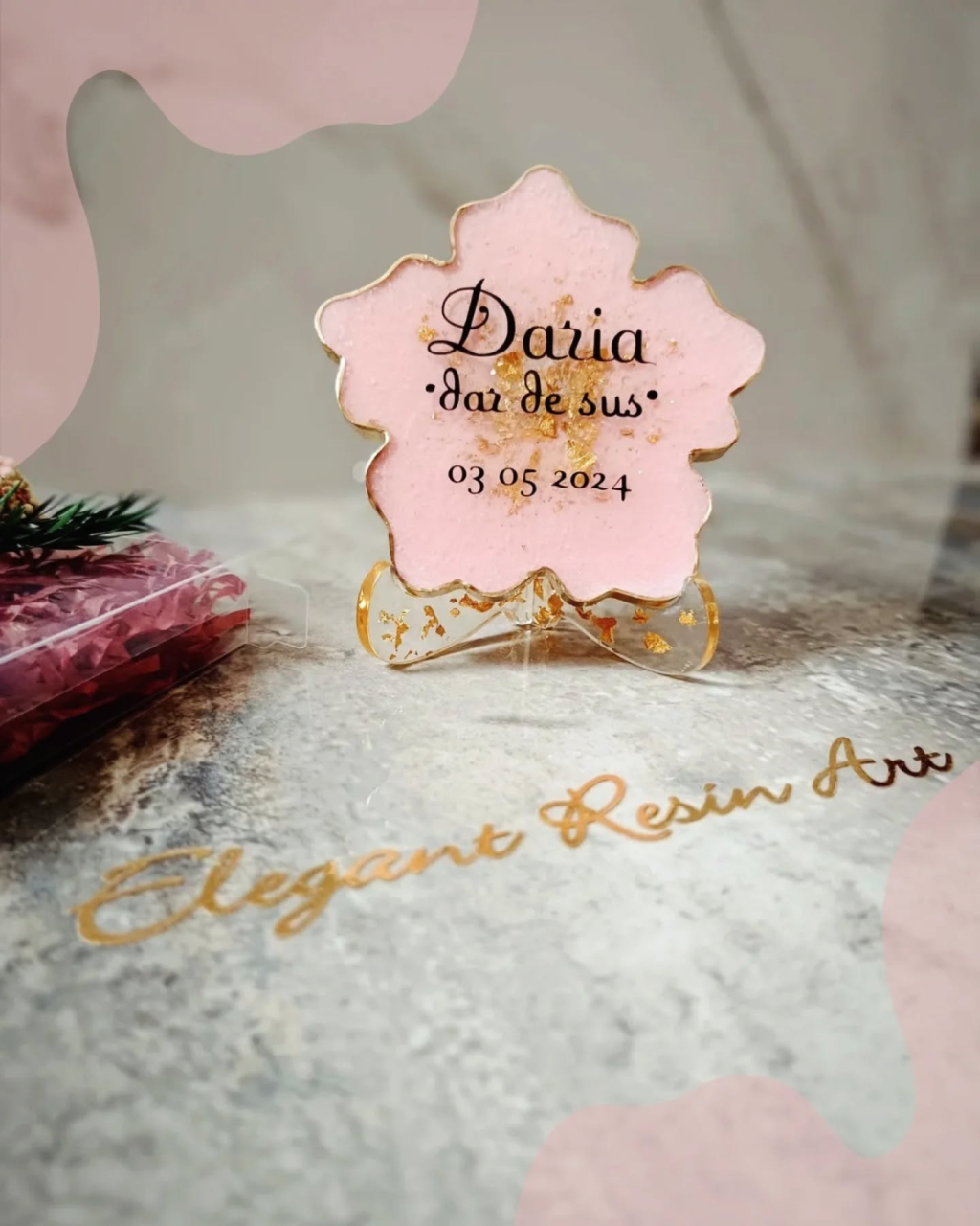 Mărturii CATALEYA din rășină epoxidică pentru nuntă și botez [9]