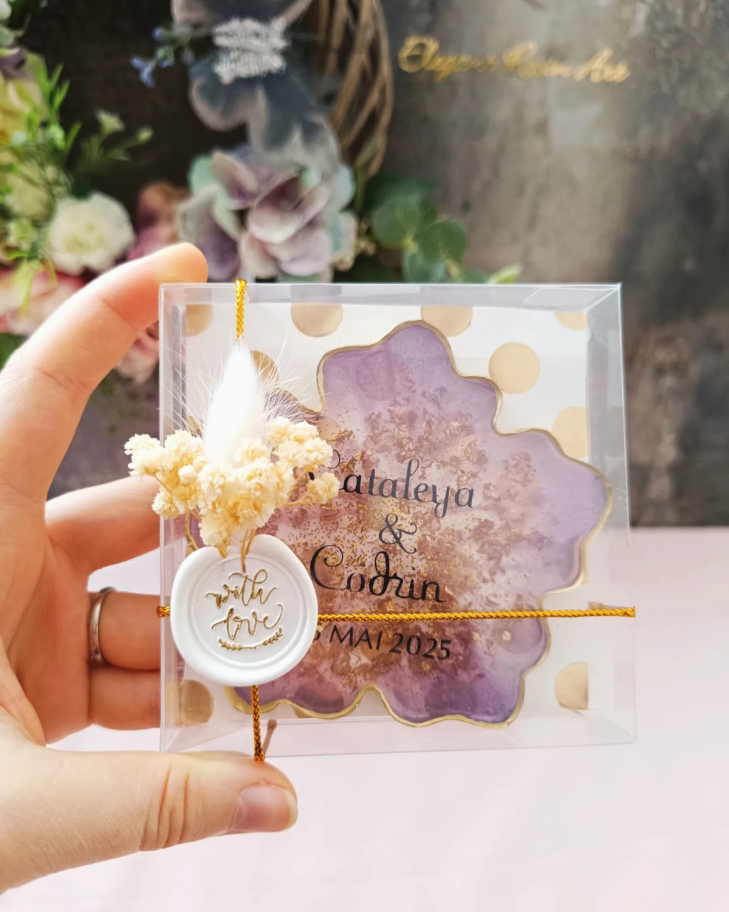 Mărturii CATALEYA din rășină epoxidică pentru nuntă și botez [6]