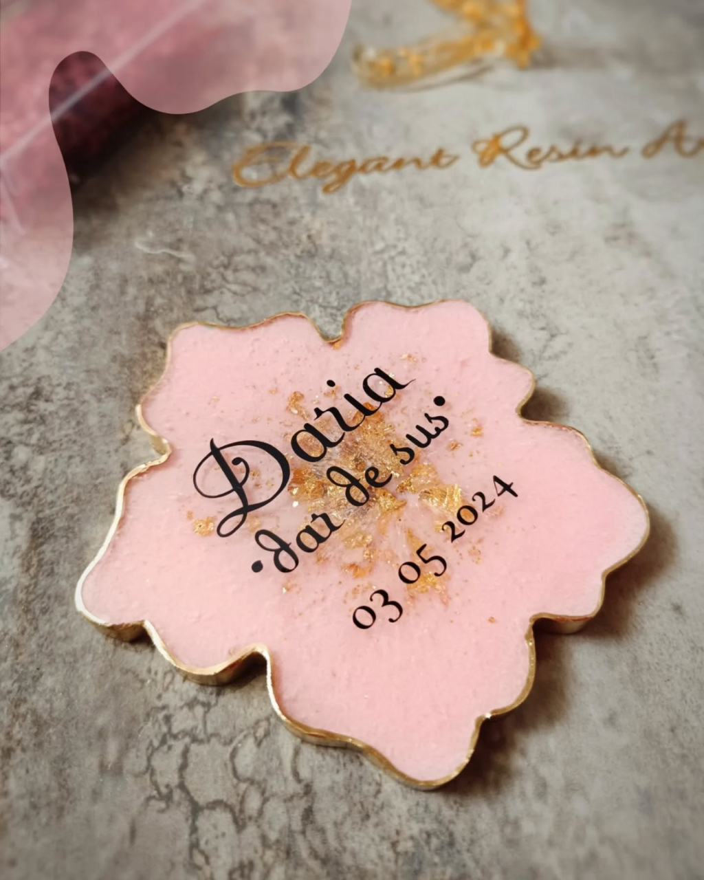 Mărturii CATALEYA din rășină epoxidică pentru nuntă și botez [8]