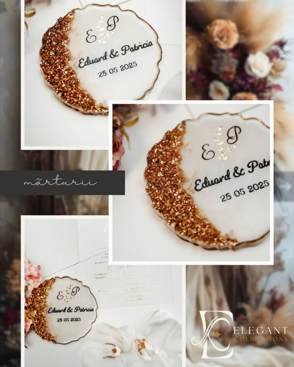 Mărturii GEODE din rășină epoxidică pentru nuntă și botez [3]