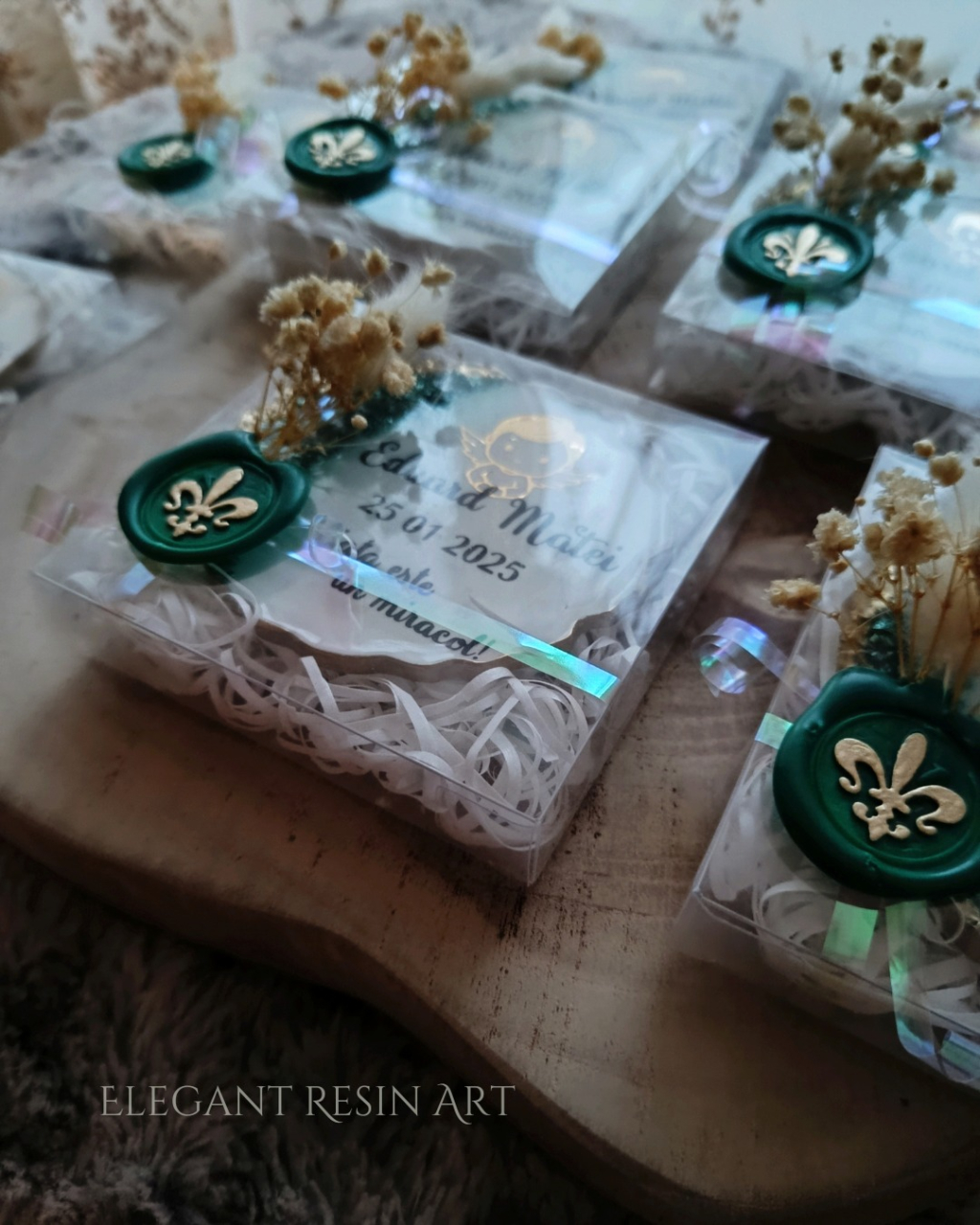 Mărturii GEODE din rășină epoxidică pentru nuntă și botez [6]