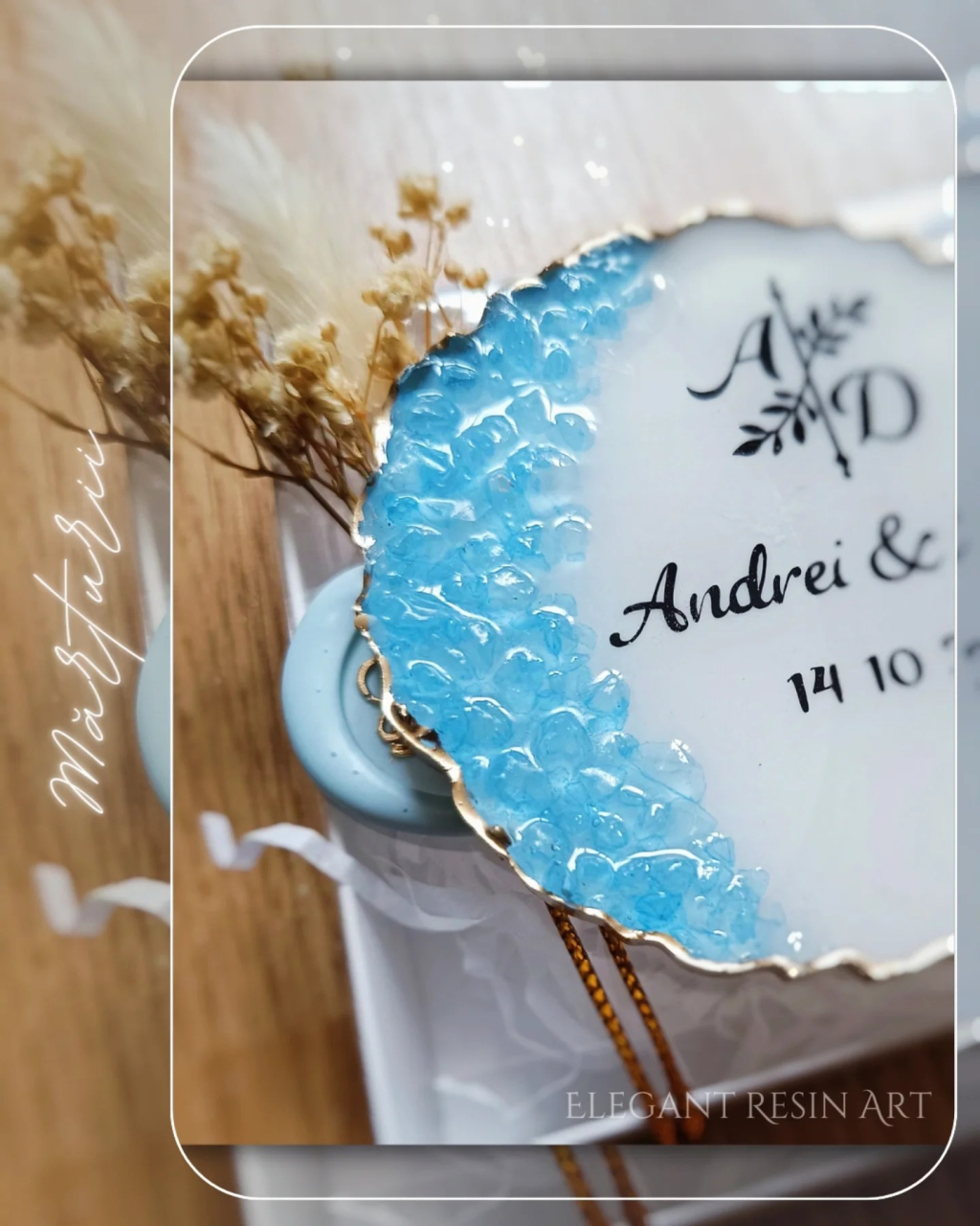 Mărturii GEODE din rășină epoxidică pentru nuntă și botez [12]
