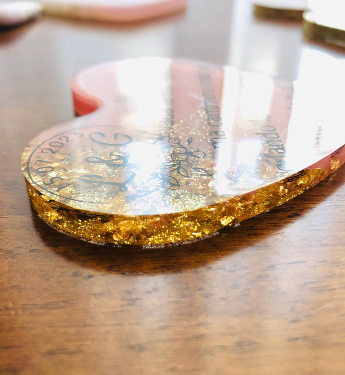 Mărturii HEART din rășină epoxidică pentru nuntă și botez [4]