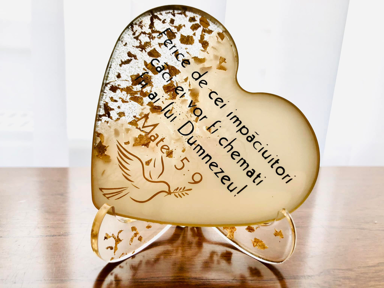 Mărturii HEART din rășină epoxidică pentru nuntă și botez [7]