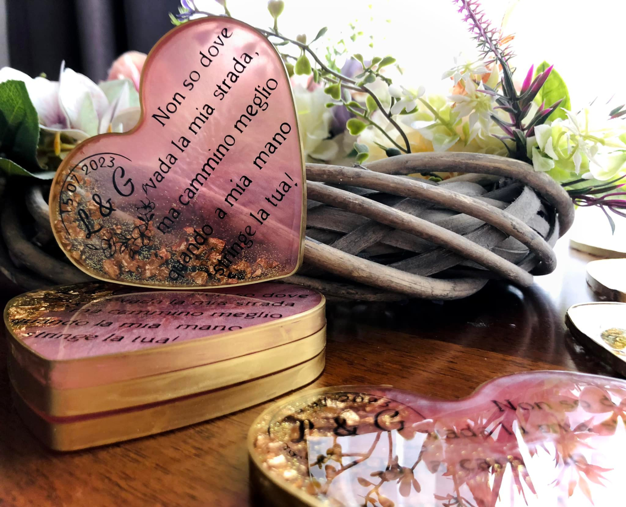 Mărturii HEART din rășină epoxidică pentru nuntă și botez [3]