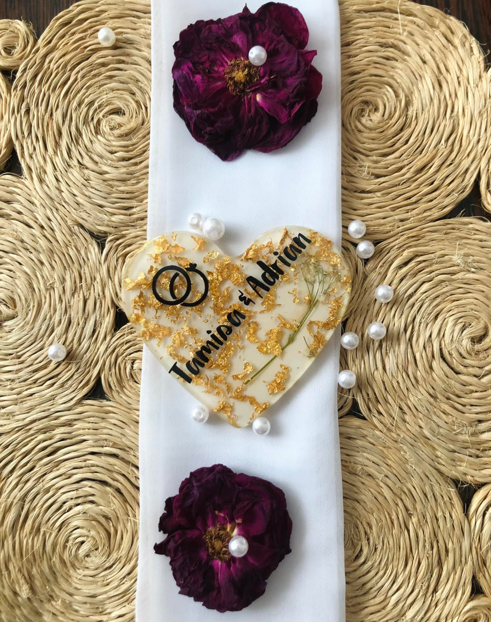 Mărturii HEART din rășină epoxidică pentru nuntă și botez [12]