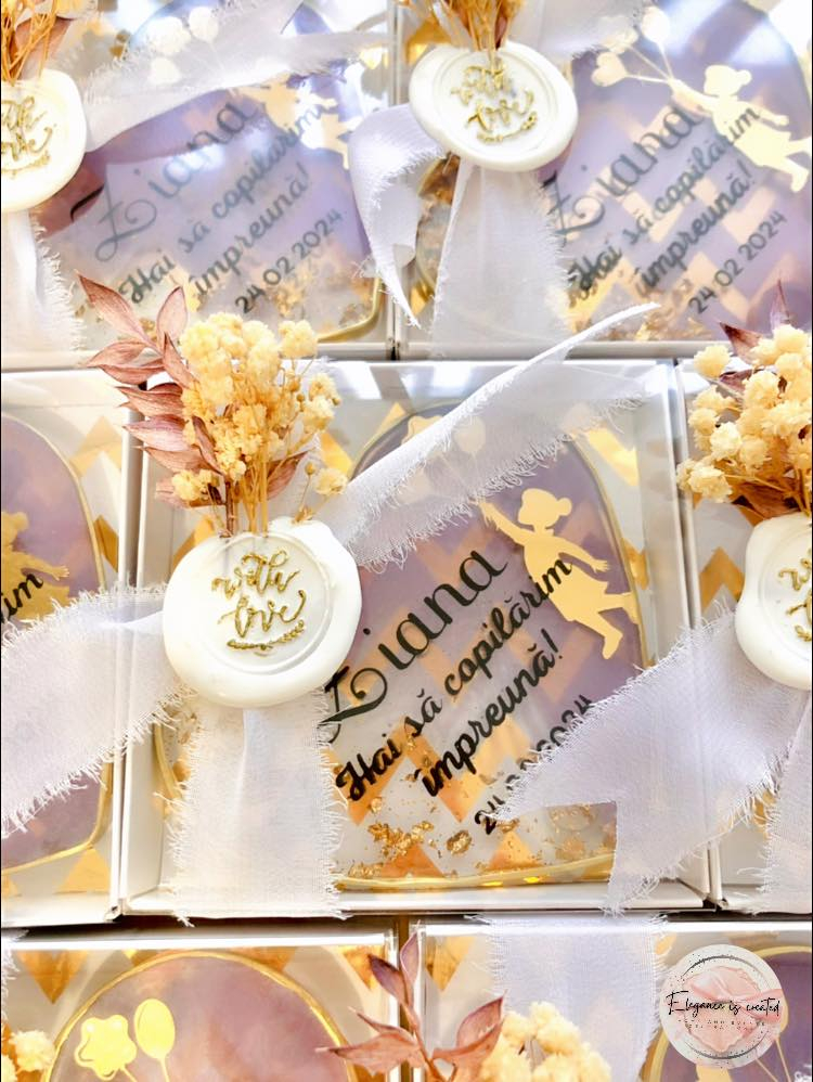 Mărturii HEART din rășină epoxidică pentru nuntă și botez [17]