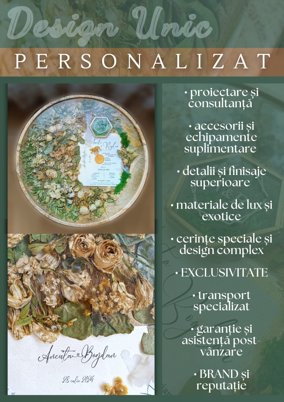 LYON – Măsuță din rășină epoxidică și lemn masiv handmade personalizată [3]