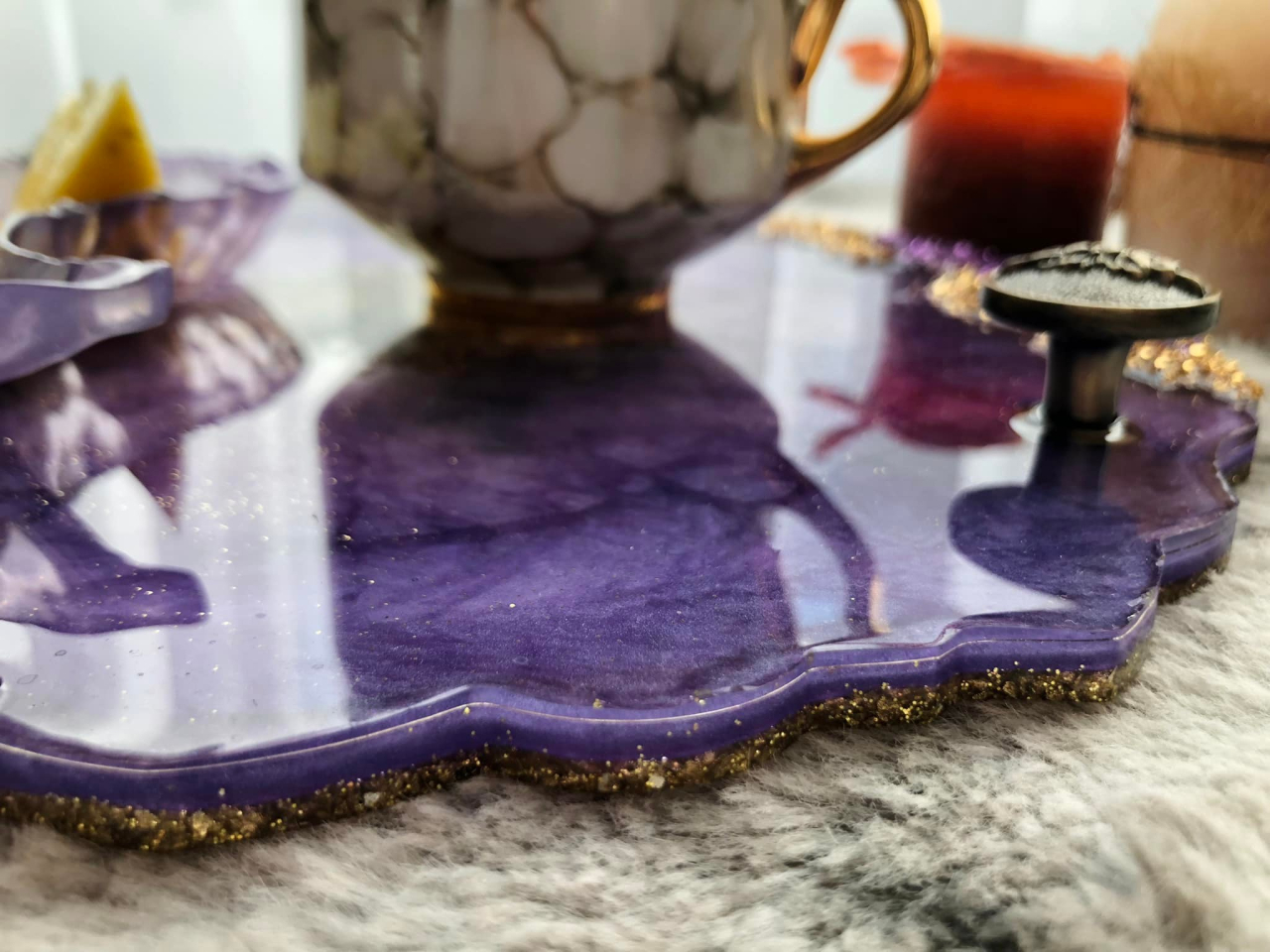 BEST SELLER – Platou din rășină epoxidică handmade unicat [9]