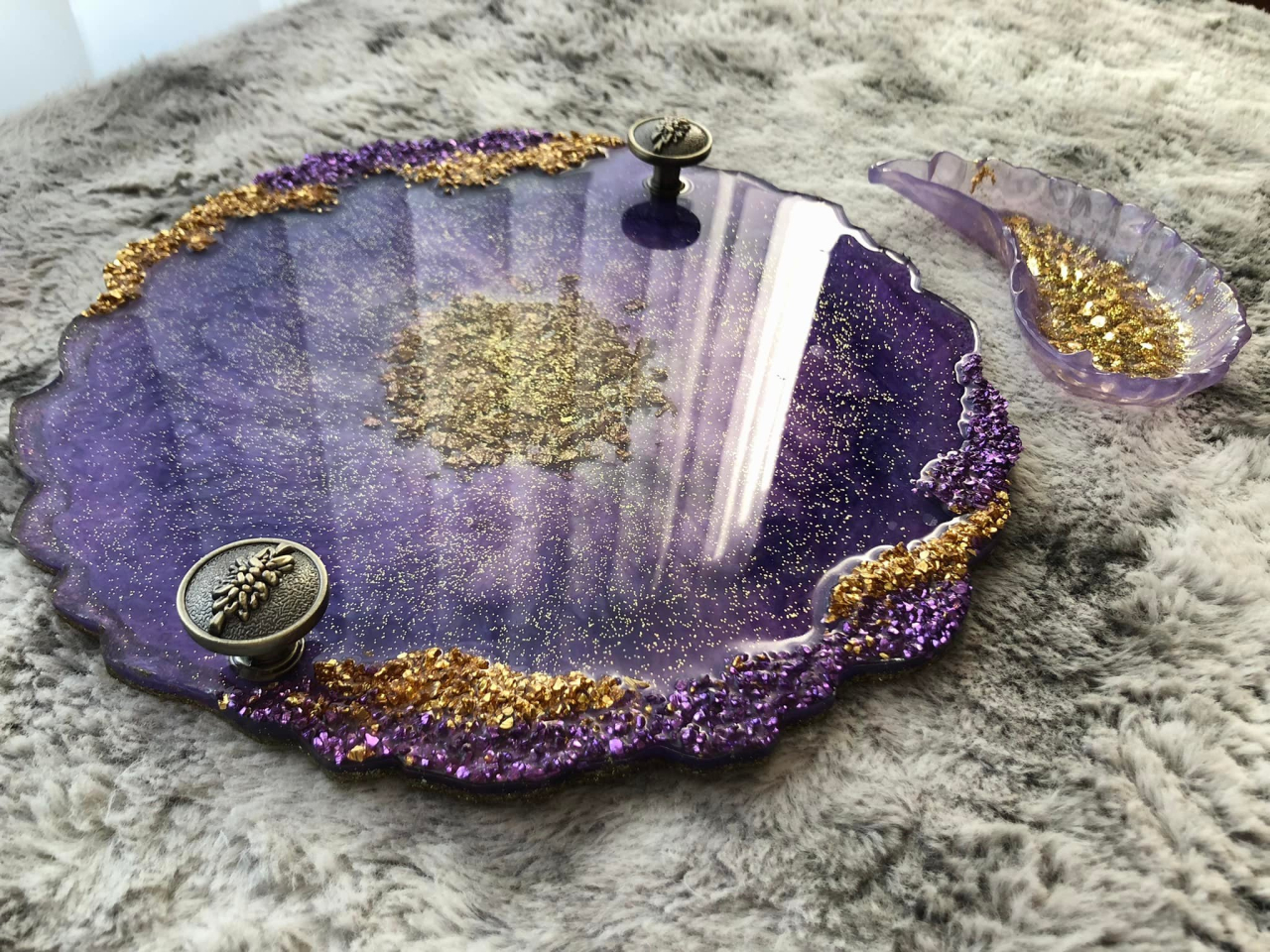 BEST SELLER – Platou din rășină epoxidică handmade unicat [15]