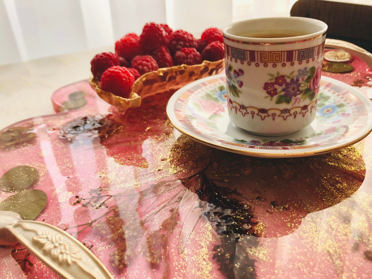 CATALEYA – Platou din rășină epoxidică handmade unicat 35 cm [7]