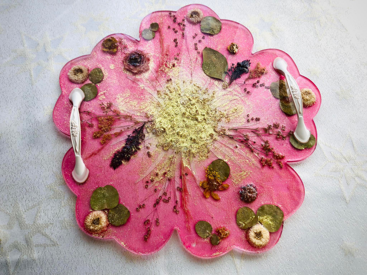 CATALEYA – Platou din rășină epoxidică handmade unicat 35 cm [5]