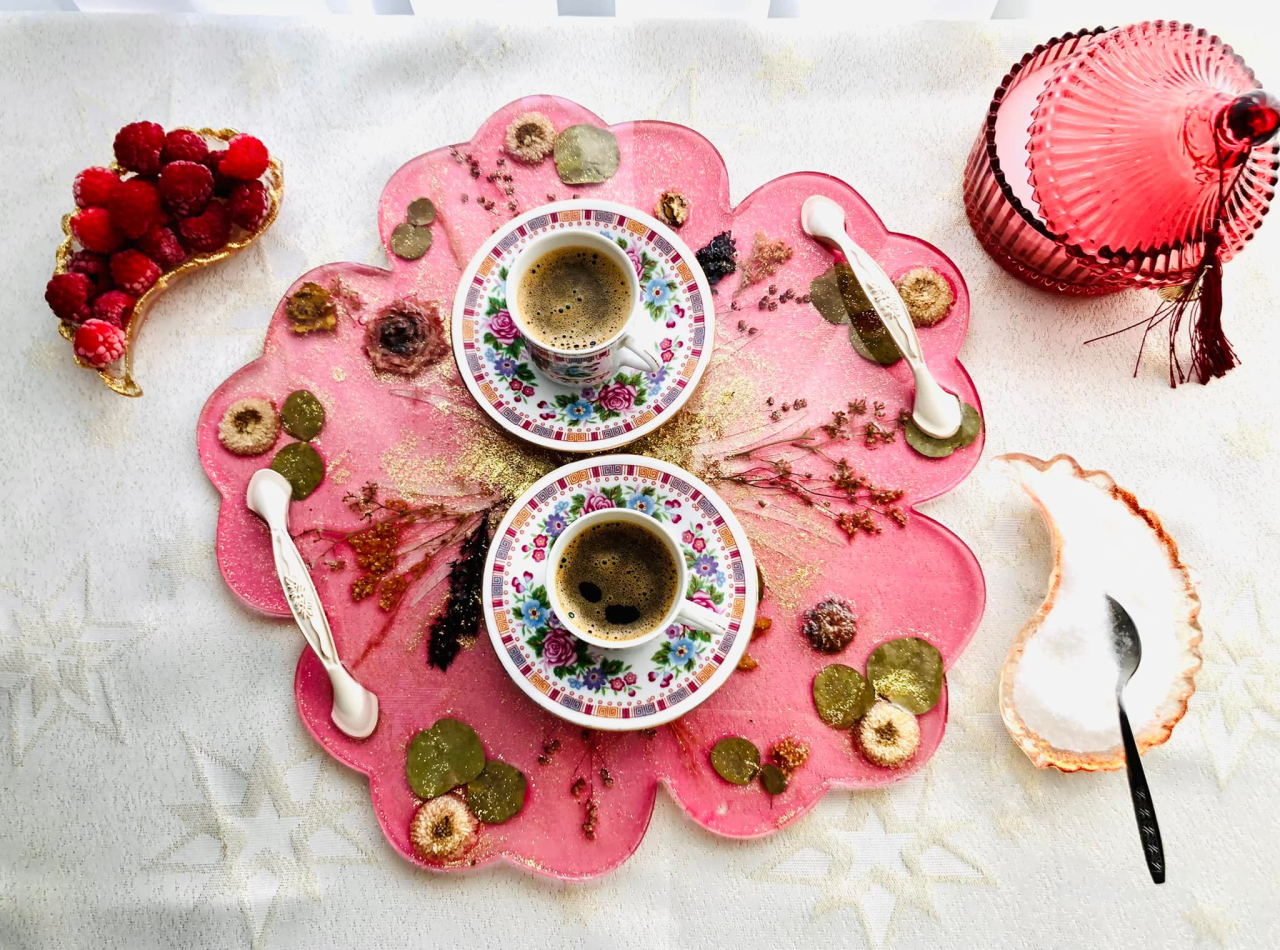 CATALEYA – Platou din rășină epoxidică handmade unicat 35 cm [6]