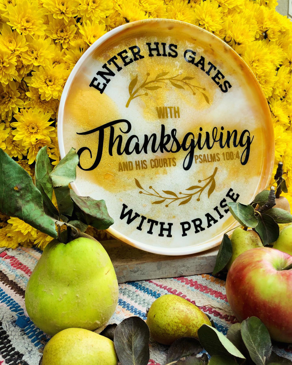 LUNA – Platou din rășină epoxidică handmade unicat 25 cm [2]