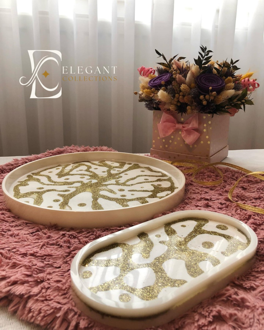 LUNA – Platou din rășină epoxidică handmade unicat 25 cm [6]