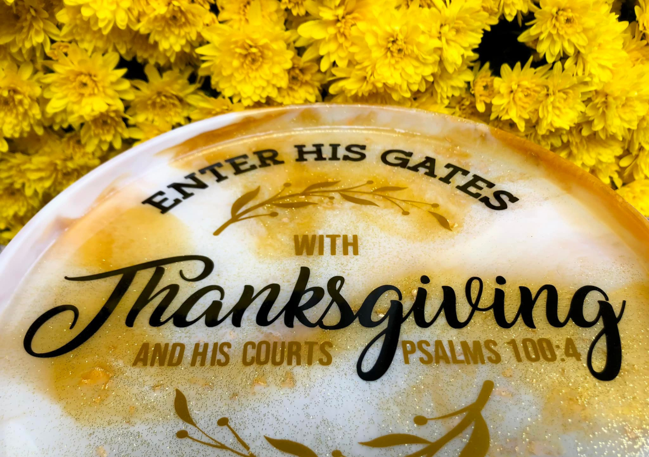 LUNA – Platou din rășină epoxidică handmade unicat 25 cm [4]