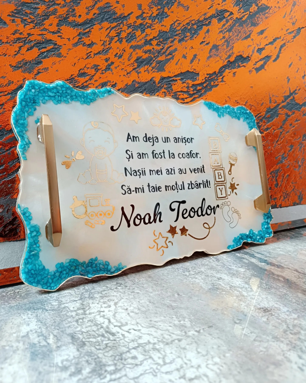 MODERNA – Platou din rășină epoxidică handmade unicat [9]