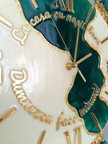 Daisy – Ceas din rășină epoxidică cu efect 3D handmade unicat [2]