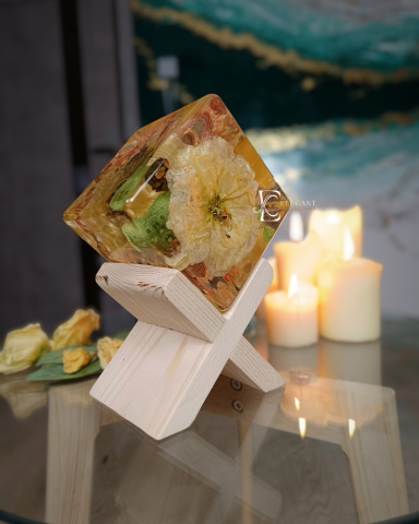 CUBIX - Keepsake CUBIX buchet mireasa flori incapsulate in rasina