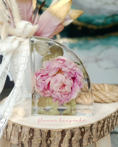 TWINS - Twins Keepsake flori incapsulate in rasina cadou personalizat unicat