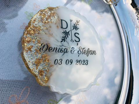 BRIGHT GOLD – Mărturii personalizate din rășină epoxidică handmade [6]