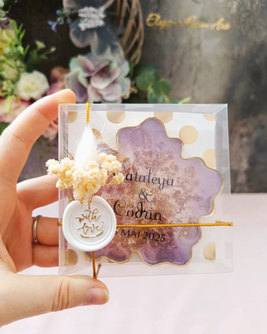 Mărturii CATALEYA din rășină epoxidică pentru nuntă și botez [5]