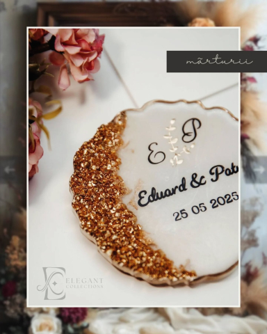 Mărturii GEODE din rășină epoxidică pentru nuntă și botez [1]