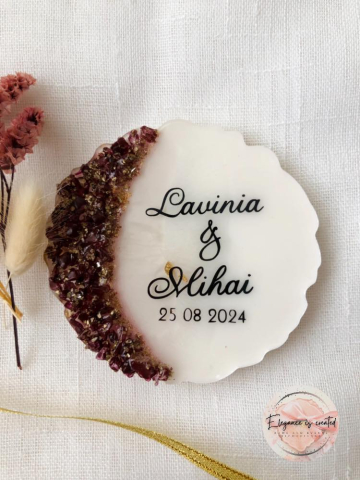 Mărturii GEODE din rășină epoxidică pentru nuntă și botez [6]